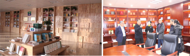 省委常委、省總工會主席馬吉孝同志來我司為全國職工書屋示范點揭牌